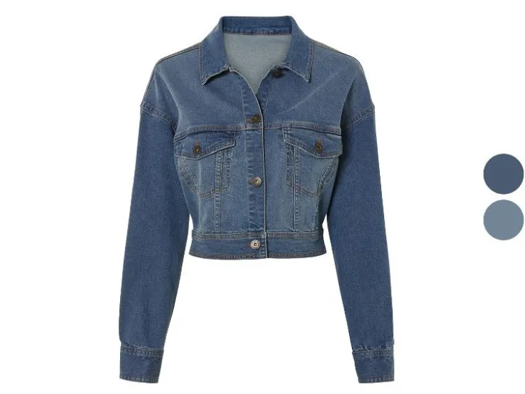 Damen Jeansjacke mit aufgesetzten Brusttaschen