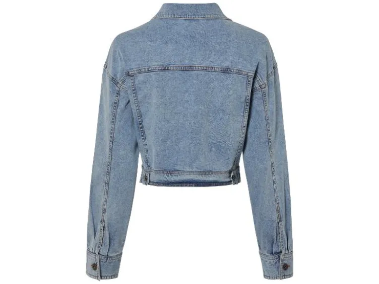 Damen Jeansjacke mit aufgesetzten Brusttaschen