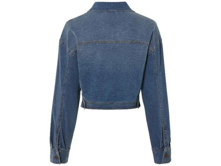 Damen Jeansjacke mit aufgesetzten Brusttaschen