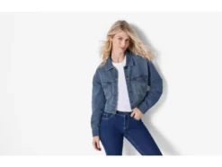 Damen Jeansjacke mit aufgesetzten Brusttaschen