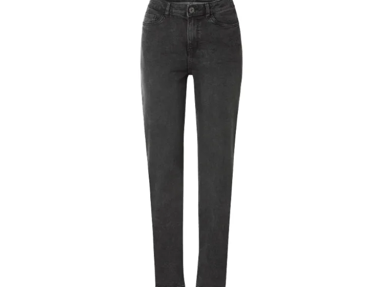 Damen Jeans, Straight Fit, hohe Leibhöhe