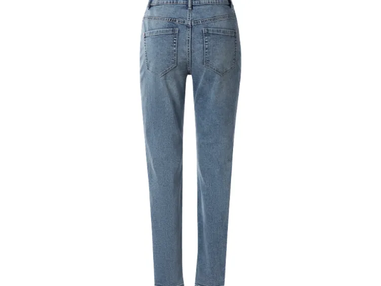 Damen Jeans, Straight Fit, hohe Leibhöhe