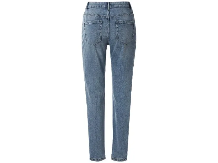 Damen Jeans, Straight Fit, hohe Leibhöhe