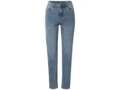 Damen Jeans, Straight Fit, hohe Leibhöhe