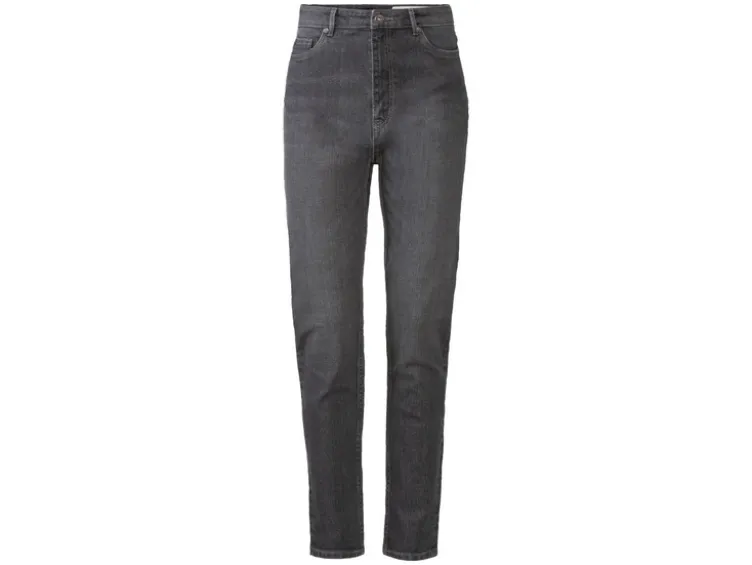 Damen Jeans, Straight Fit, hohe Leibhöhe