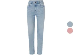Damen Jeans, Straight Fit, hohe Leibhöhe