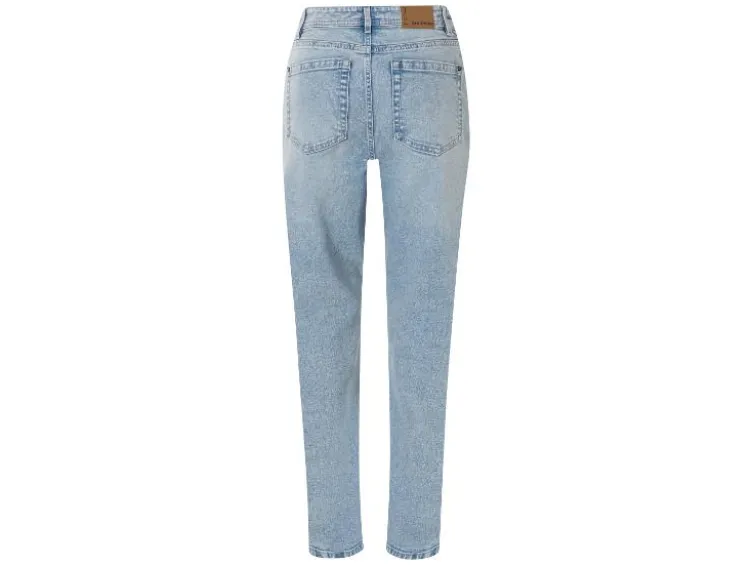 Damen Jeans, Straight Fit, hohe Leibhöhe