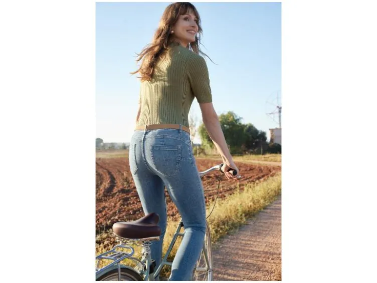 Damen Jeans, Super Skinny Fit, normale Leibhöhe