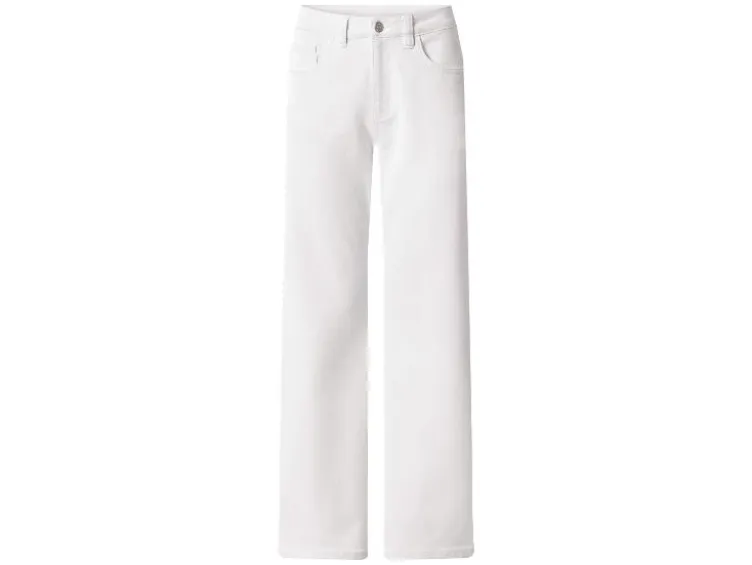 Damen Jeans, Wide Leg, hohe Leibhöhe