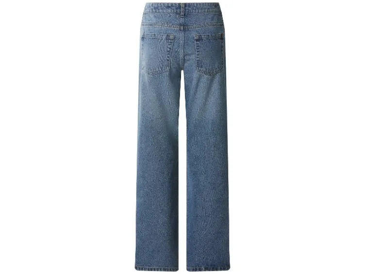 Damen Jeans, Wide Leg, hohe Leibhöhe