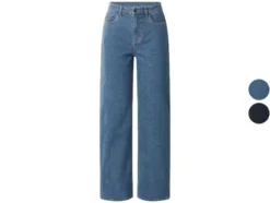 Damen Jeans, Wide Leg, hohe Leibhöhe