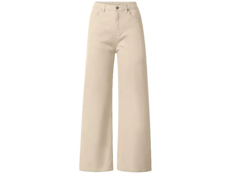 Damen Jeans, Wide Leg, hohe Leibhöhe