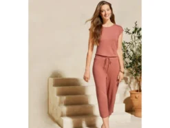 Damen Jumpsuit mit Leinen