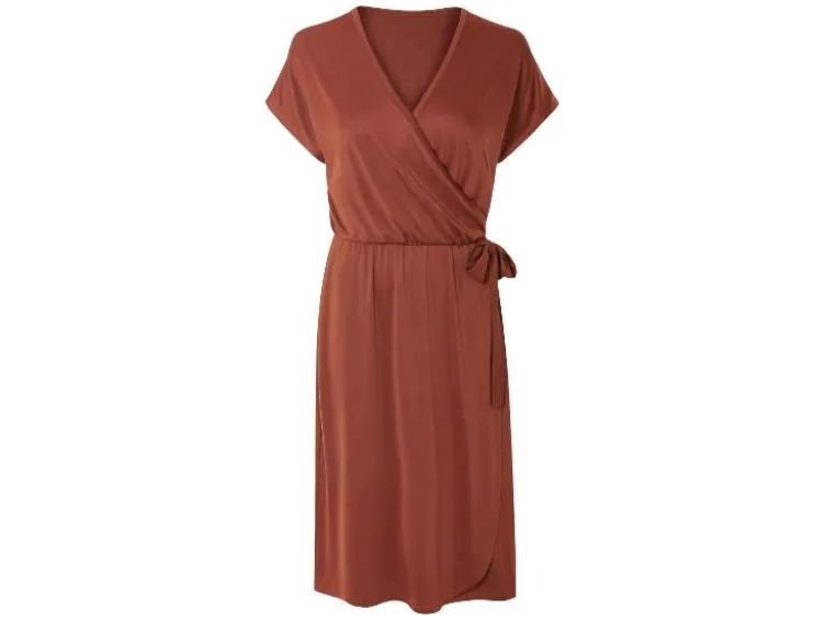 Damen Kleid, in Wickeloptik
