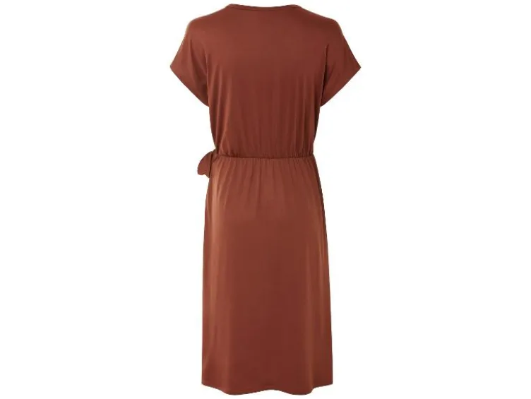 Damen Kleid, in Wickeloptik