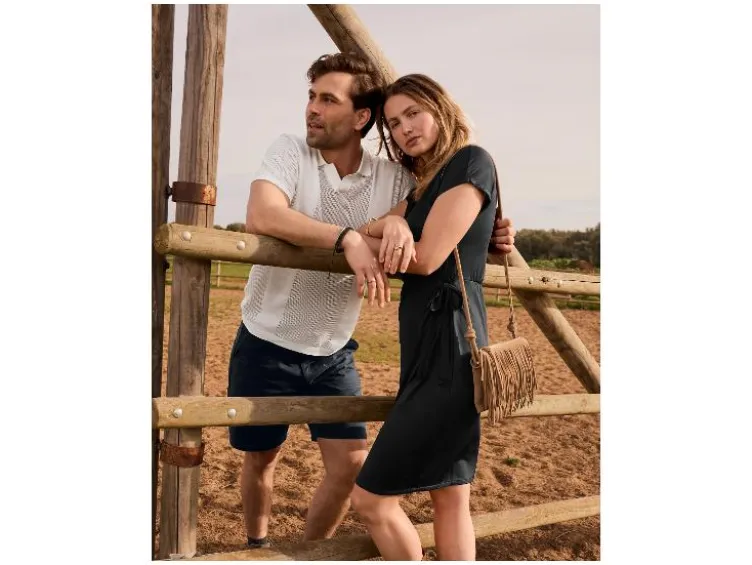 Damen Kleid, in Wickeloptik