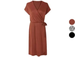 Damen Kleid, in Wickeloptik