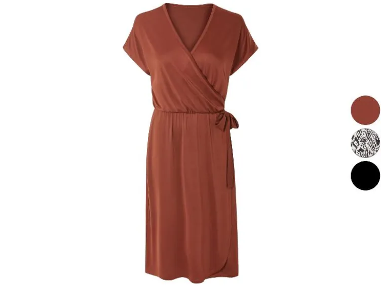 Damen Kleid, in Wickeloptik