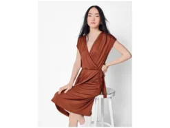 Damen Kleid, in Wickeloptik
