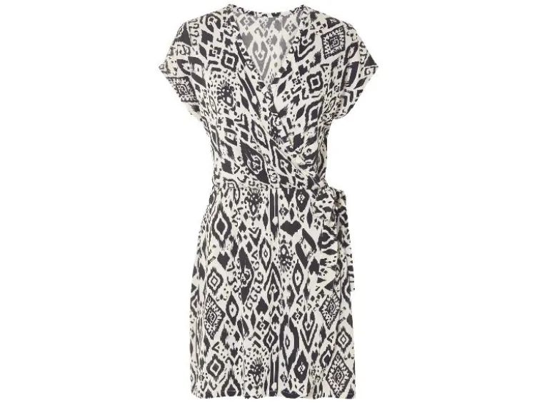 Damen Kleid, in Wickeloptik