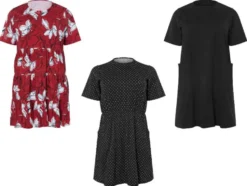 Damen Kleid, mit Baumwolle