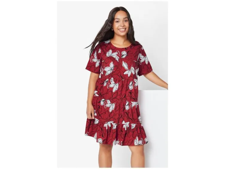 Damen Kleid, mit Baumwolle