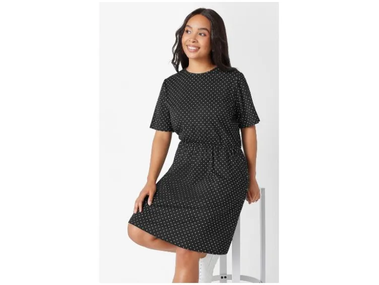Damen Kleid, mit Baumwolle