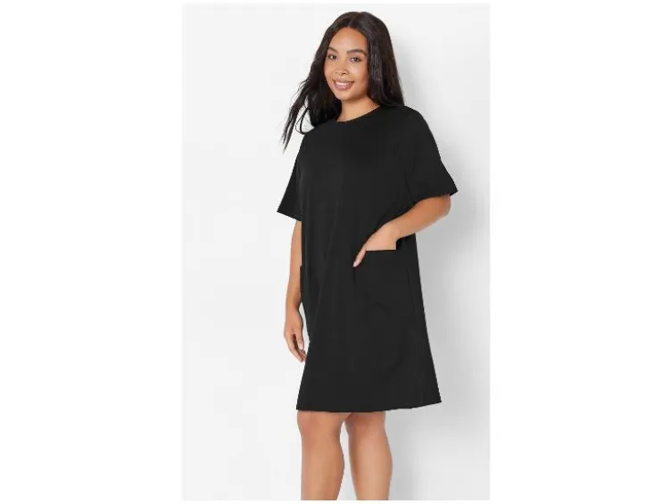 Damen Kleid, mit Baumwolle