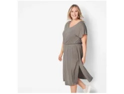 Damen Kleid mit Leinen