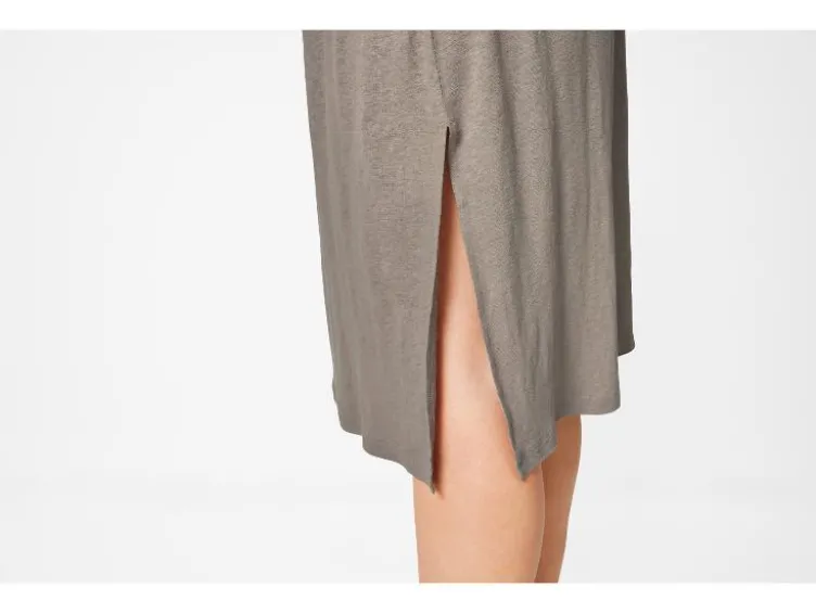 Damen Kleid mit Leinen