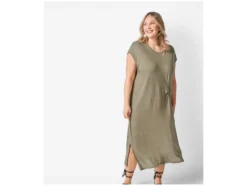 Damen Kleid mit Leinen