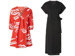 Damen Kleid mit Leinen