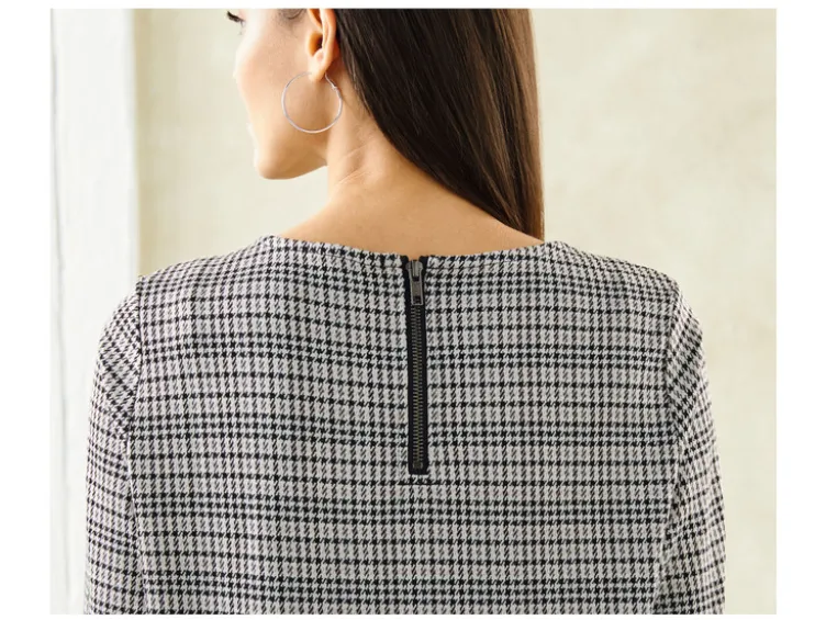 Damen Kleid, mit modischen 3/4-Ärmeln