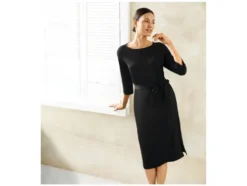 Damen Kleid, mit modischen 3/4-Ärmeln