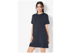 Damen Kleid, mit umgeschlagenen Ärmeln