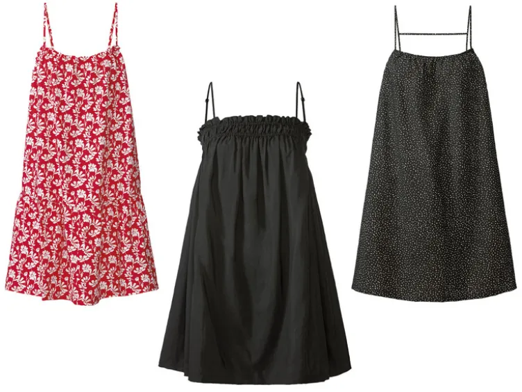 Damen Kleid, weit geschnitten, mit Viskose