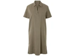 Damen Kleid / Wickelkleid mit Leinen