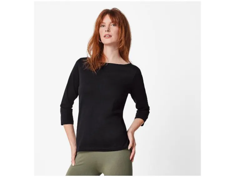 Damen Langarmshirt 3/4 Arm, 2 Stück