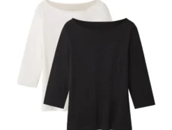 Damen Langarmshirt 3/4 Arm, 2 Stück