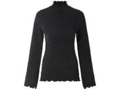 Damen Langarmshirt, mit modischem Jacquard-Jersey
