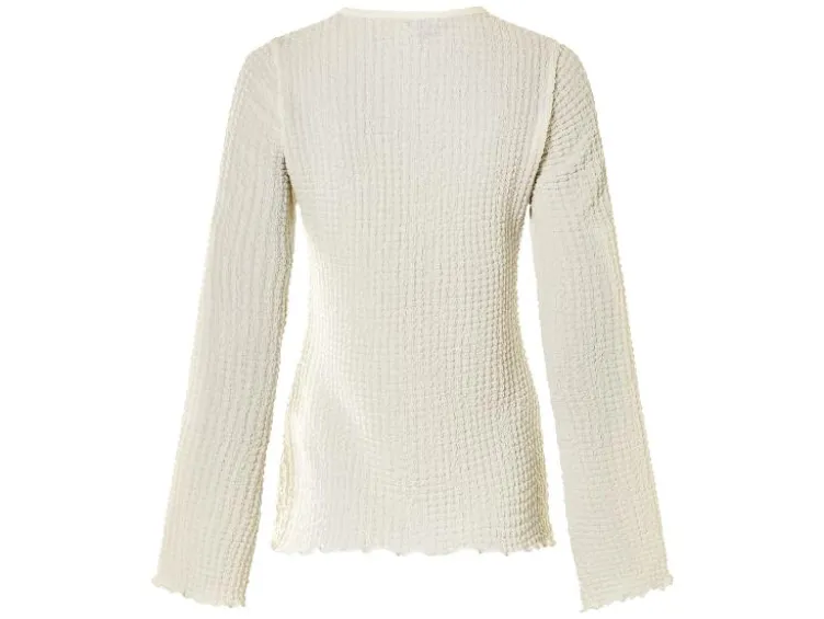 Damen Langarmshirt, mit modischem Jacquard-Jersey