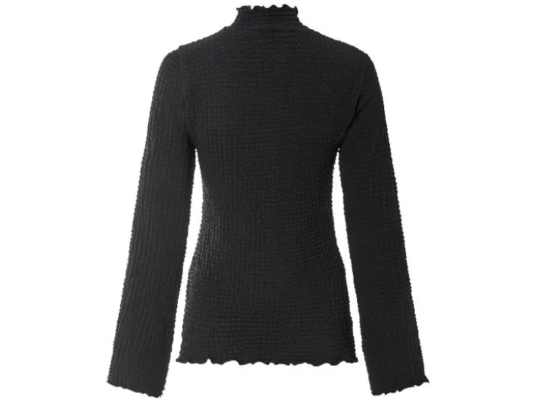 Damen Langarmshirt, mit modischem Jacquard-Jersey