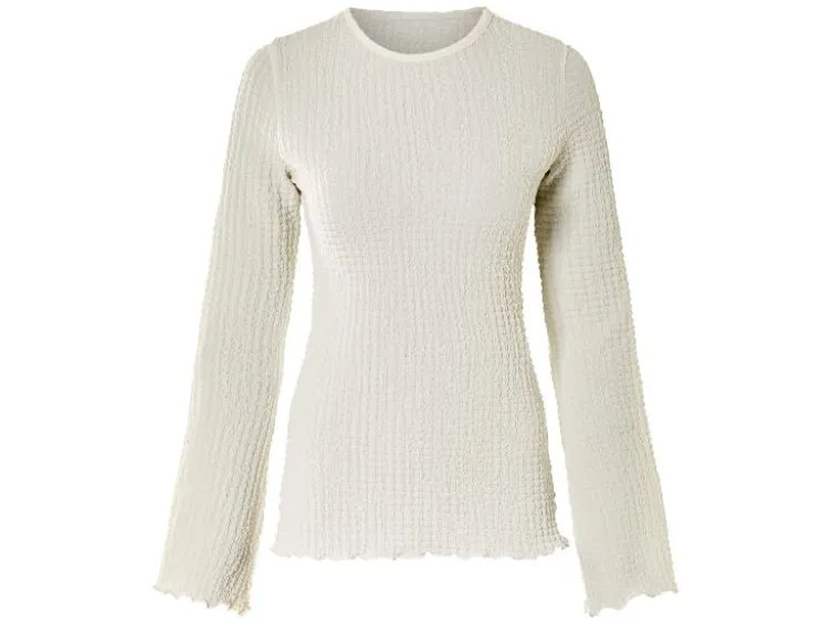 Damen Langarmshirt, mit modischem Jacquard-Jersey
