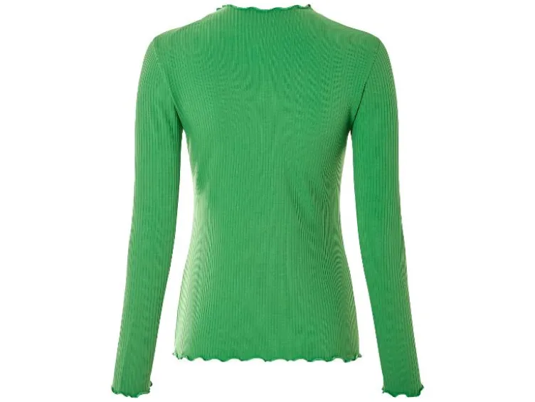 Damen Langarmshirts, 2 Stück, aus weicher Ripp-Qualität