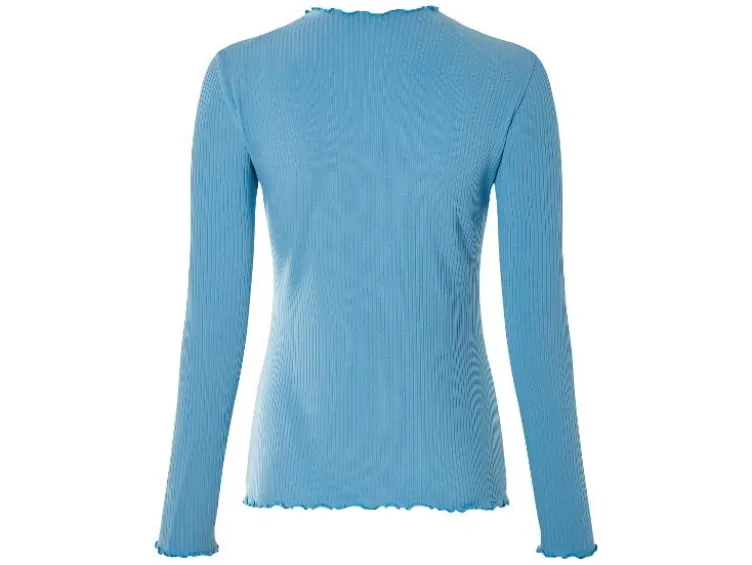Damen Langarmshirts, 2 Stück, aus weicher Ripp-Qualität