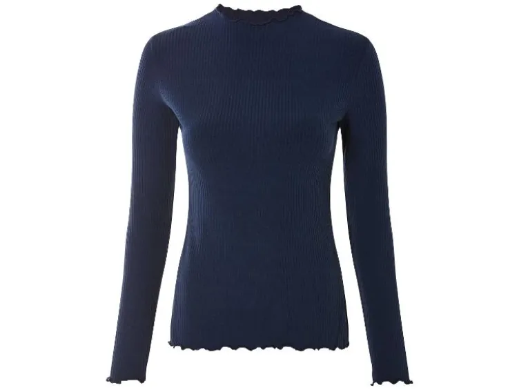 Damen Langarmshirts, 2 Stück, aus weicher Ripp-Qualität