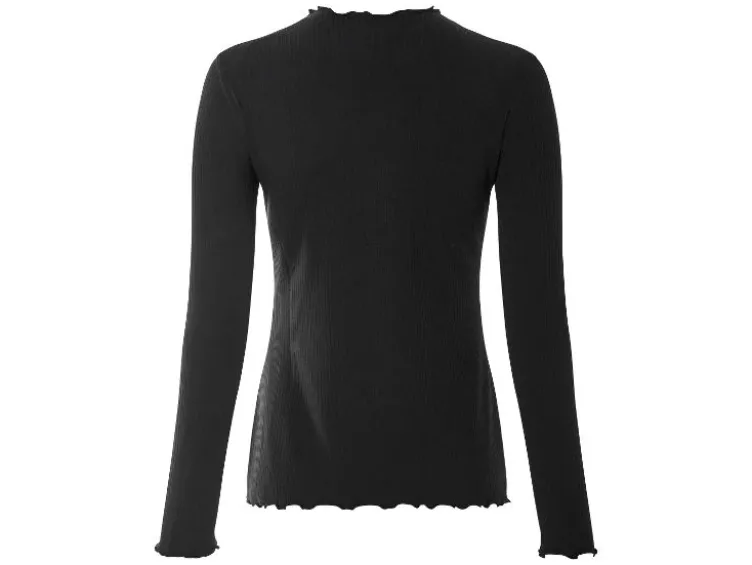 Damen Langarmshirts, 2 Stück, aus weicher Ripp-Qualität