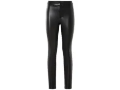 Damen Leder-Jeggings, Slim Fit, normale Leibhöhe