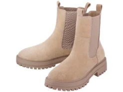 Damen Lederstiefeletten