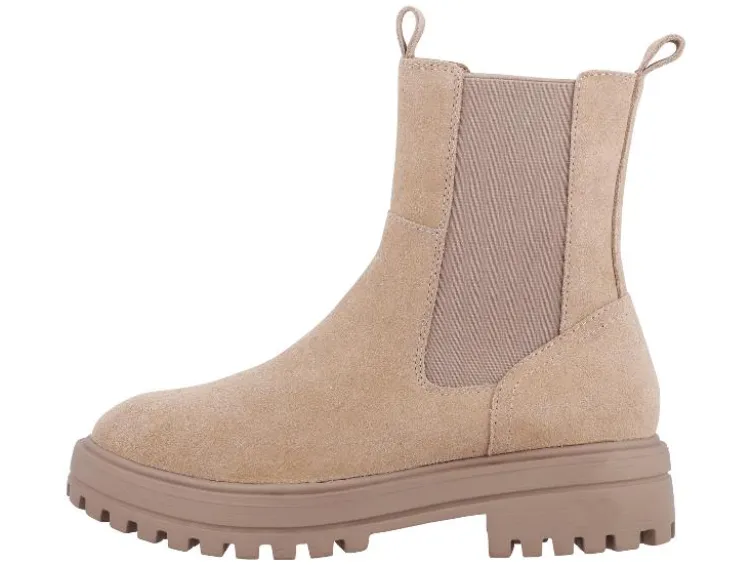Damen Lederstiefeletten